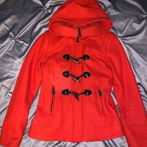 Guess red coat